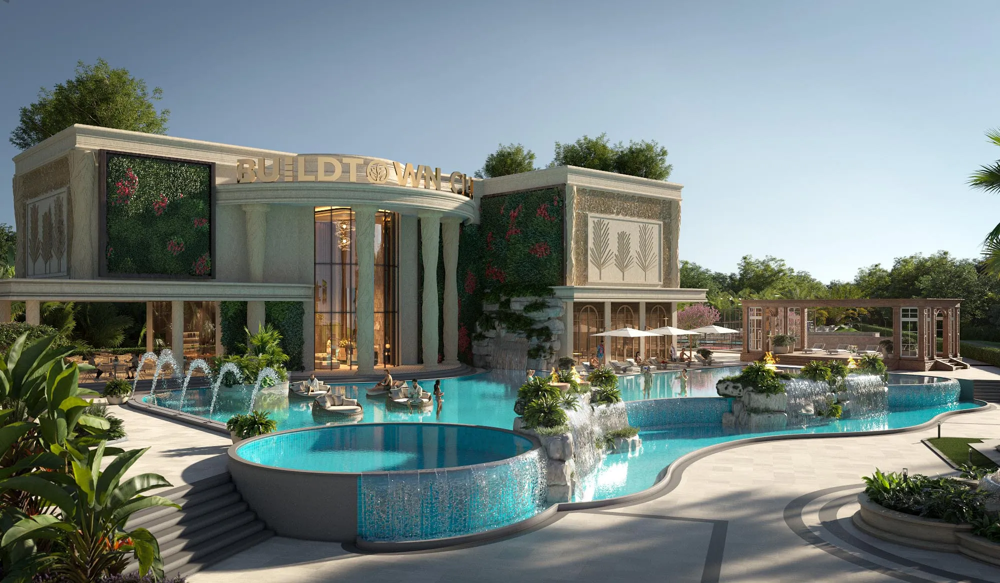 Resort-Style Swimming Pool